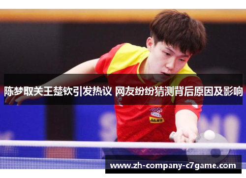 陈梦取关王楚钦引发热议 网友纷纷猜测背后原因及影响